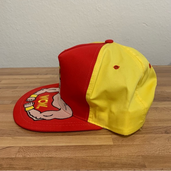 Vintage WCW World Championship Wrestling Hulk Hogan Embroidered Hat Snap Back - Picture 2 of 7